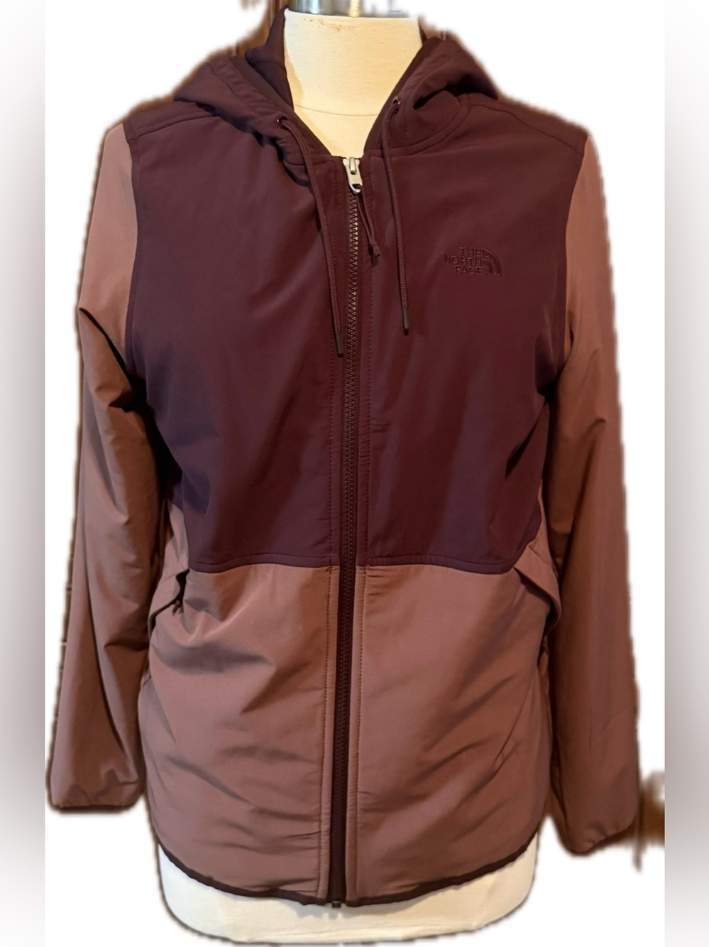 The North Face Womens Jacket Purple Hooded Colourblock L